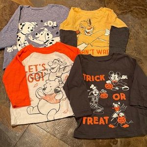 4 long sleeve Jumping Beans Disney shirts 18 month